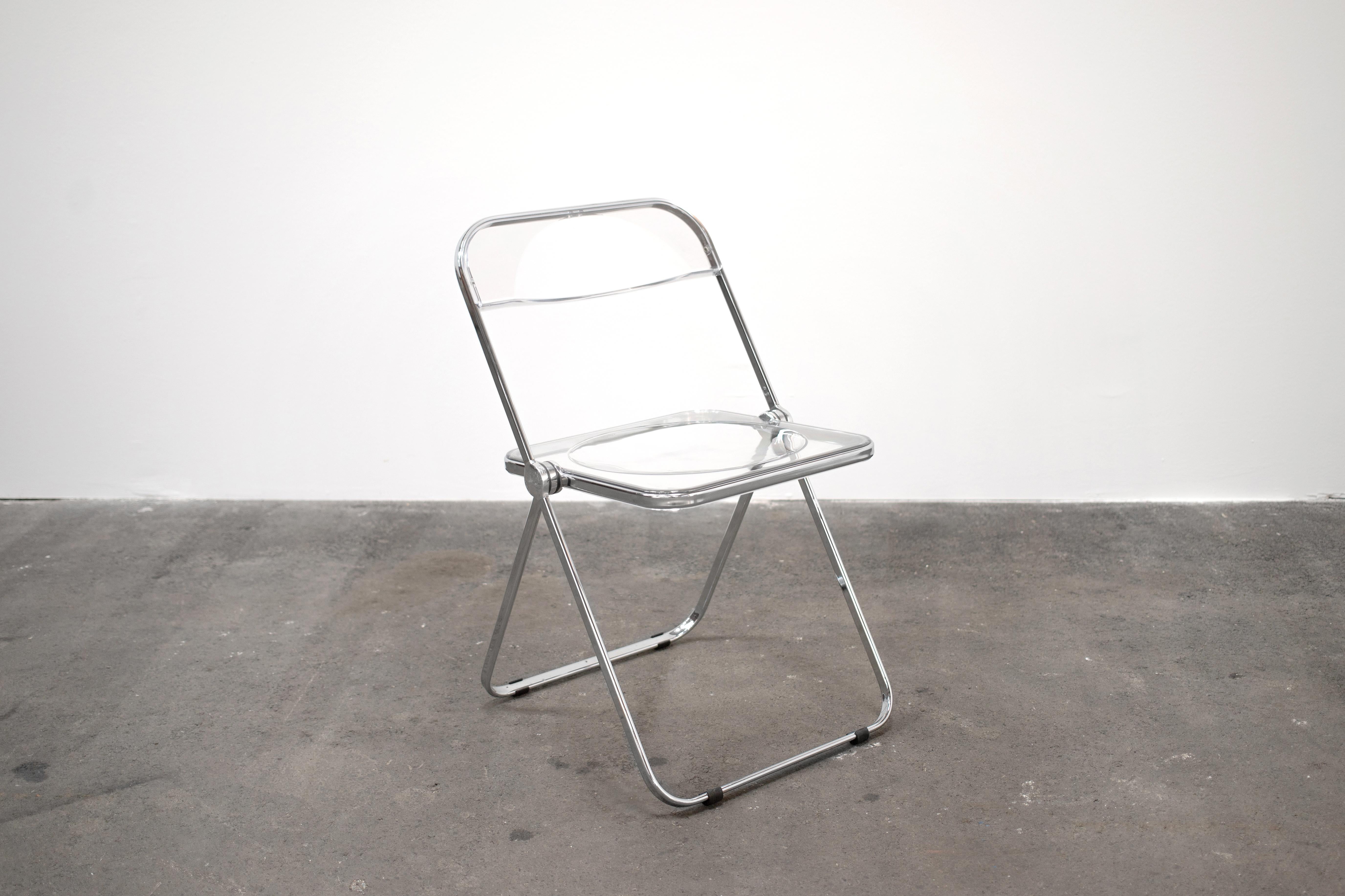 transparent folding chair