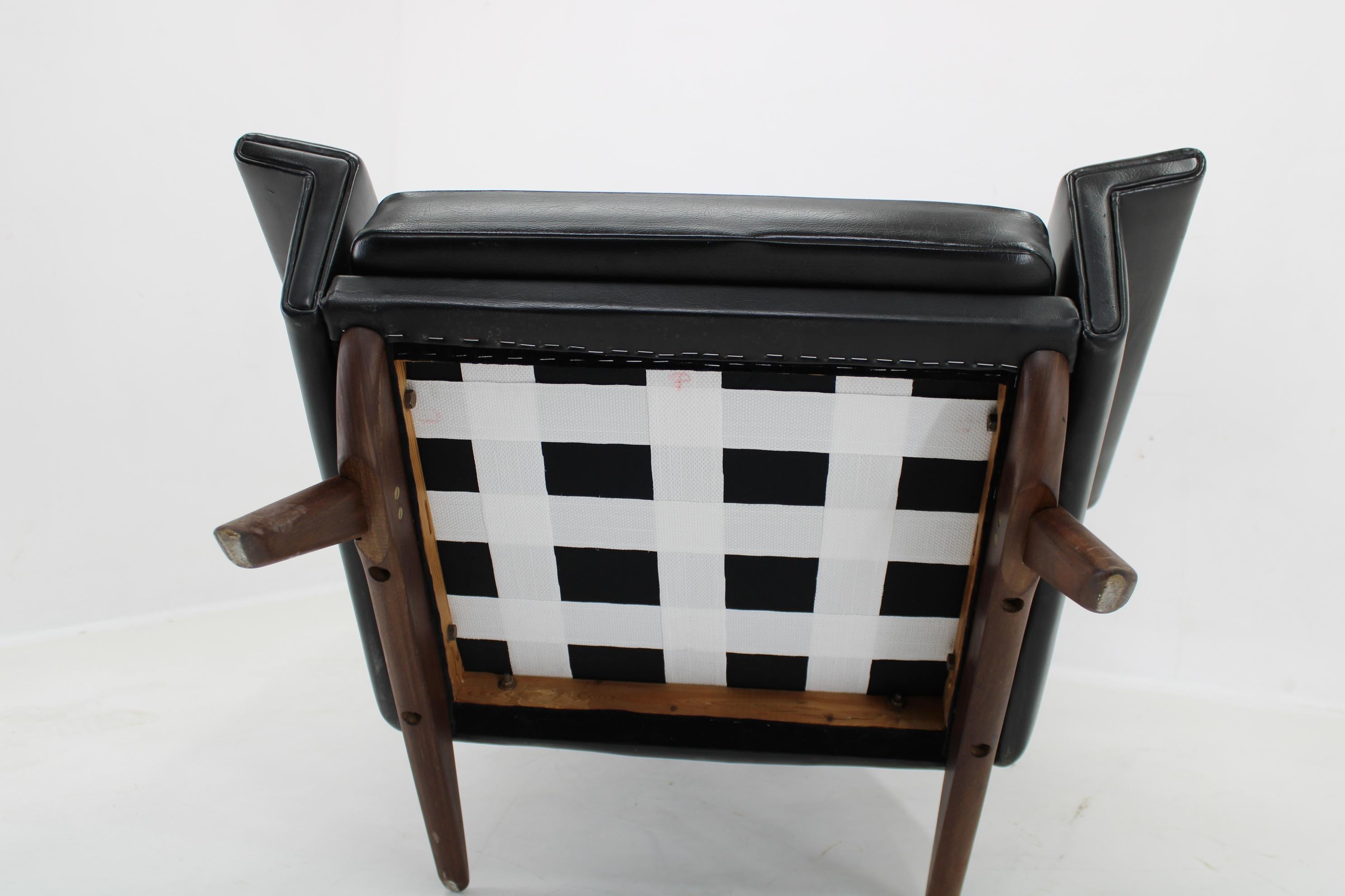 Sillón Folke Ohlsson 4410 en polipiel, Dinamarca, años 70 en venta 6