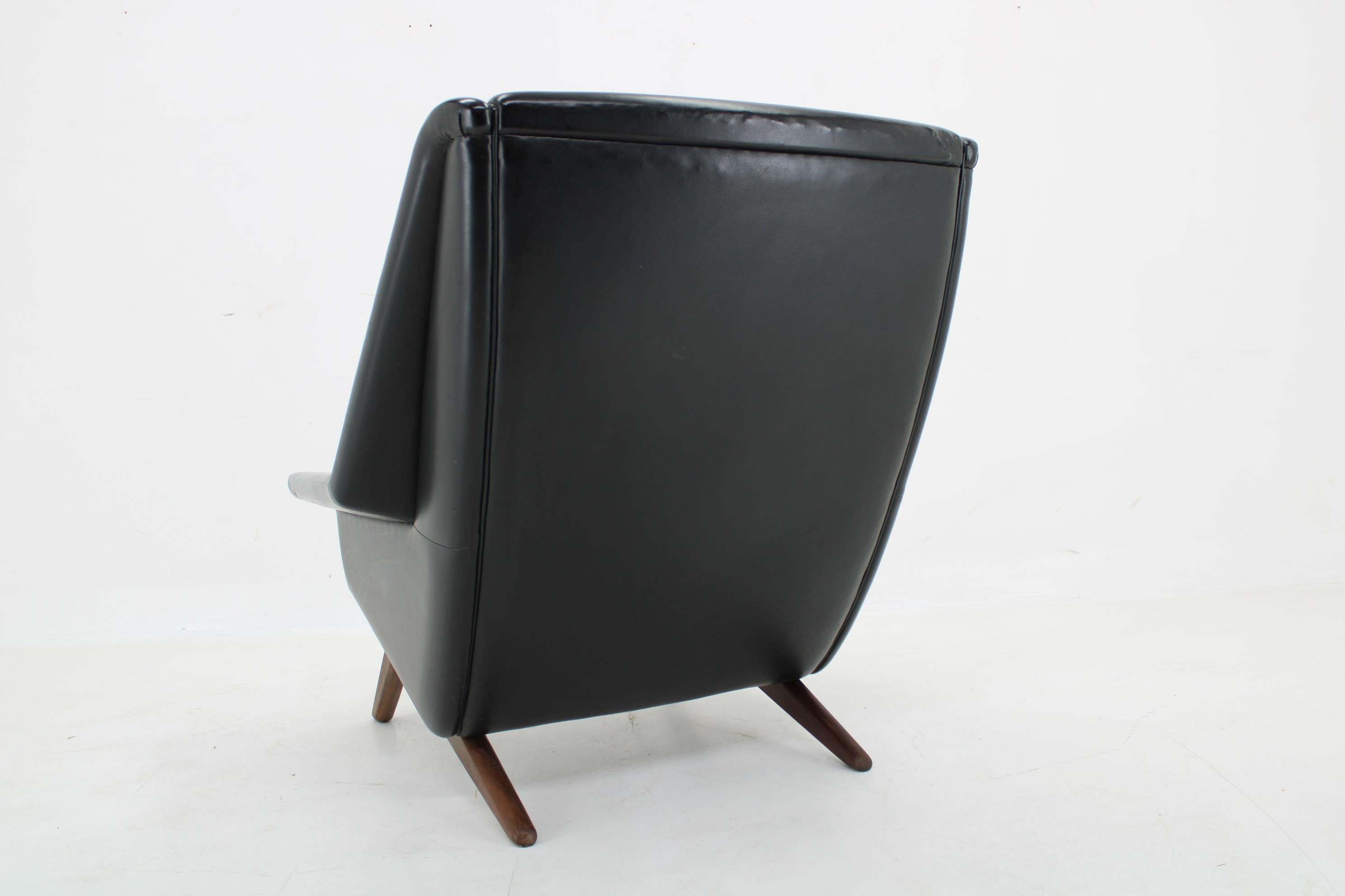 Late 20th Century 1970s Folke Ohlsson Armchair 4410 in Leatherette, Denmark  For Sale