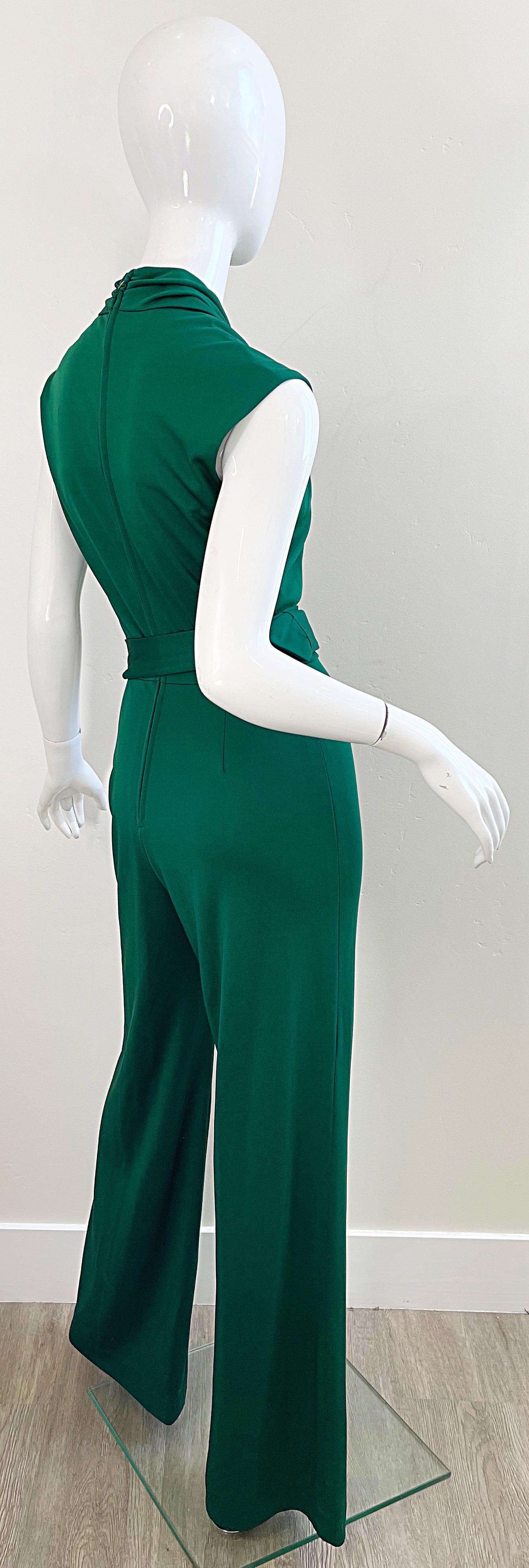 forest green jumpsuit