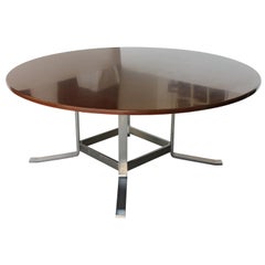 Used Mid-Century Formanova Italian Rosewood Extra -Large Round Table by G. Moscatelli