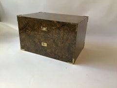 1970s Formica Faux Finish 2-Drawer End Table