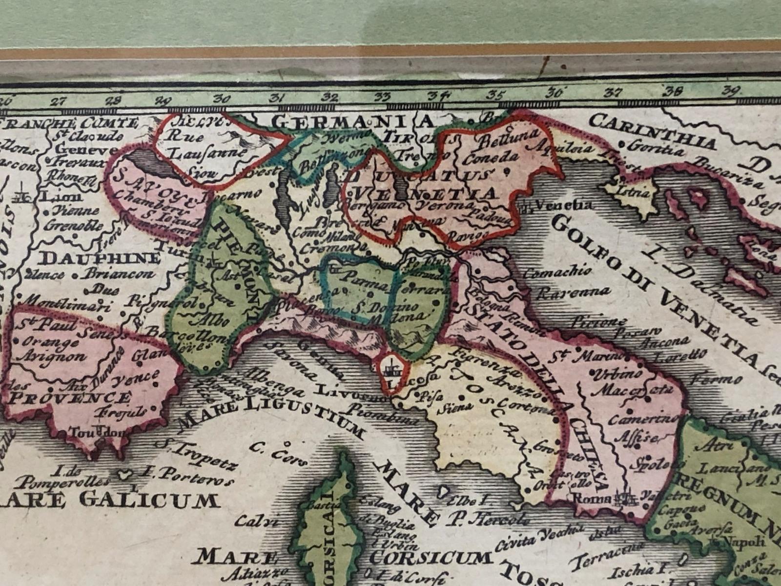 antique italy map