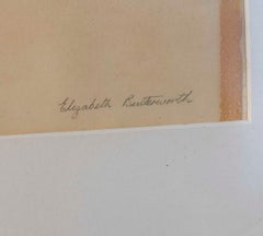 1970s Framed Green Parrot Engraving Technique Canvas Painting, Signed.