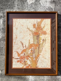 1970s Framed Lithograph By American Artist Kay Jackson.