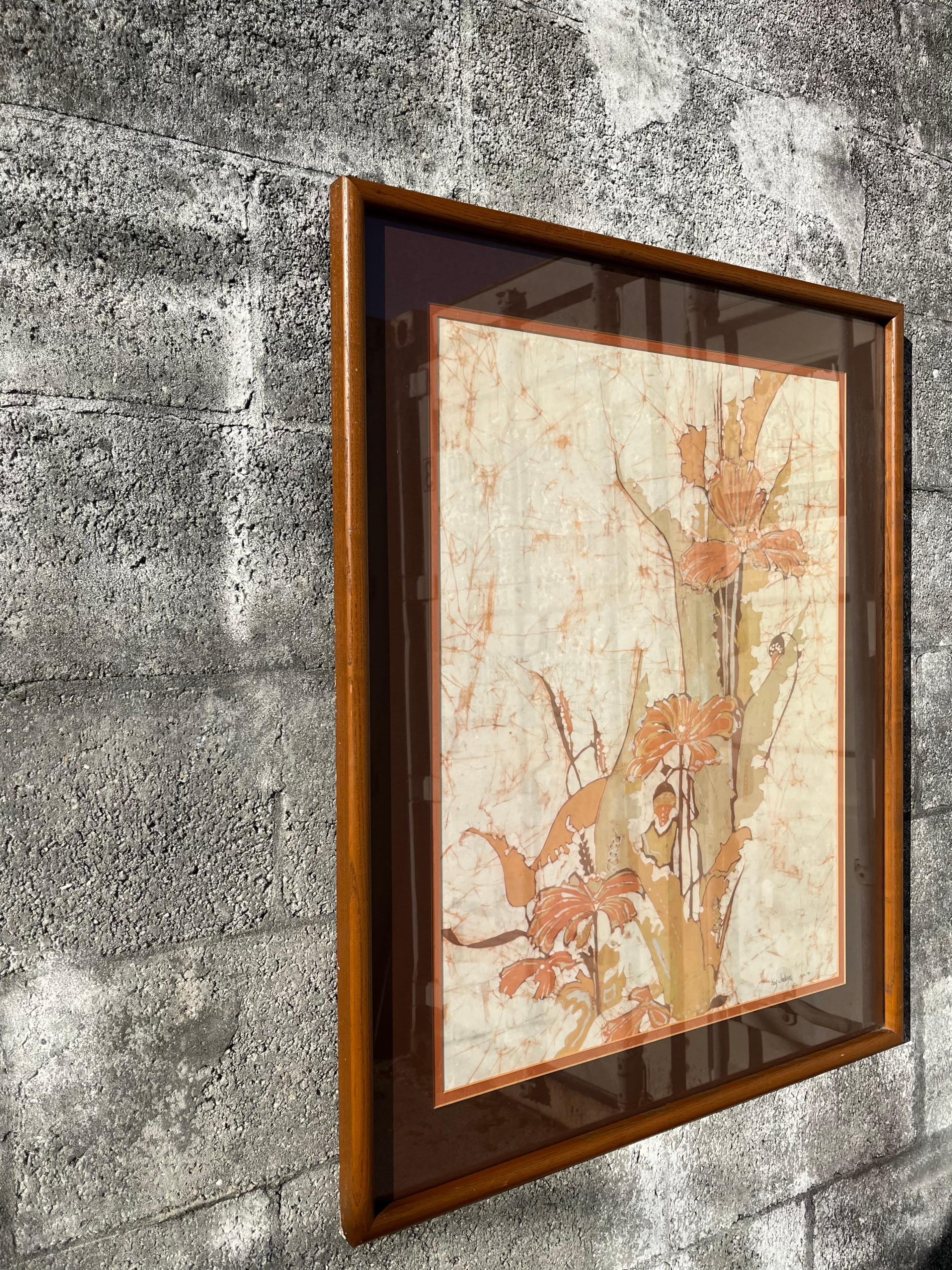 Lithographie encadrée des années 1970 de l'artiste américain Kay Jackson. Bon état - En vente à Miami, FL