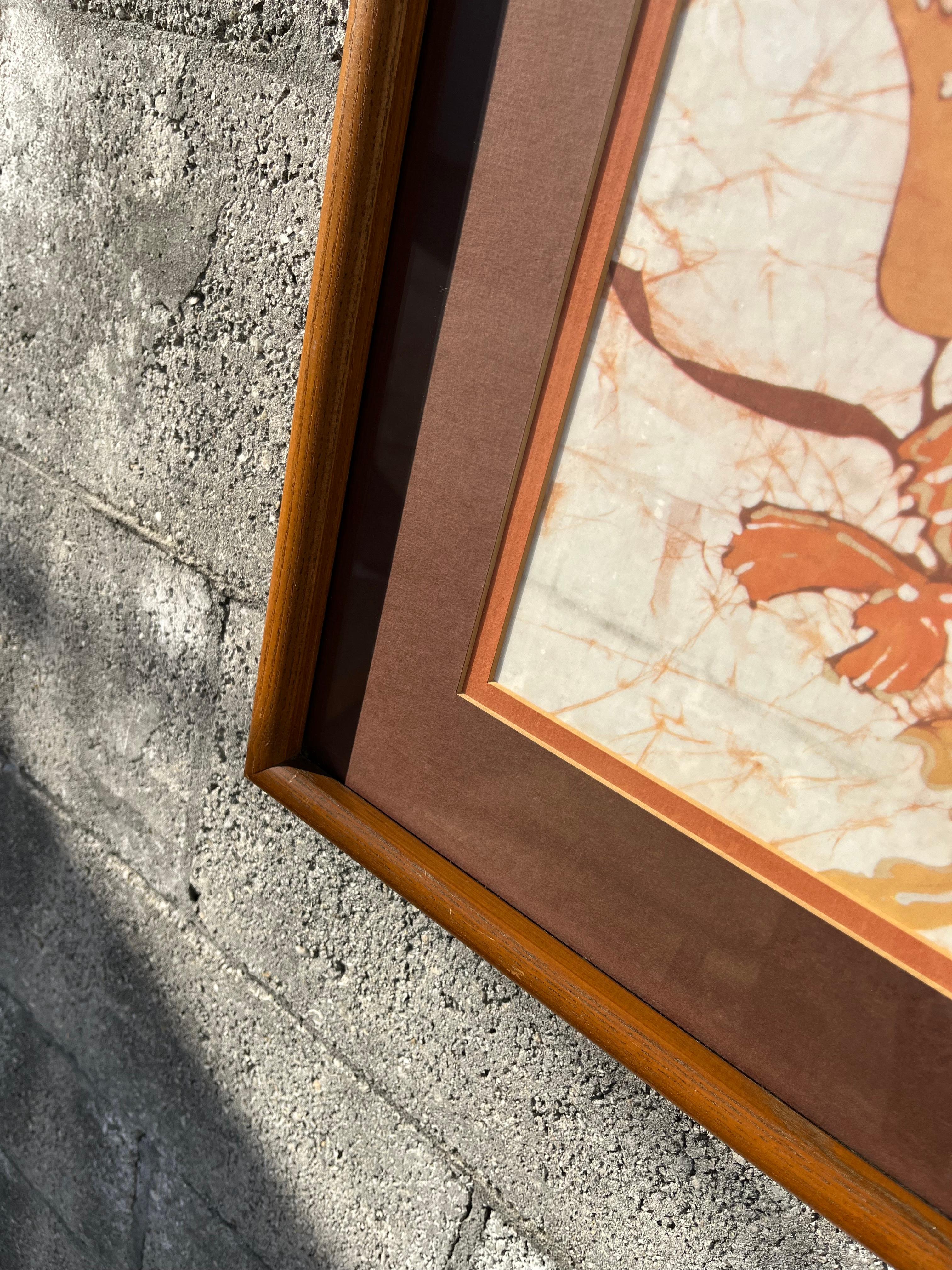 Lithographie encadrée des années 1970 de l'artiste américain Kay Jackson. en vente 2