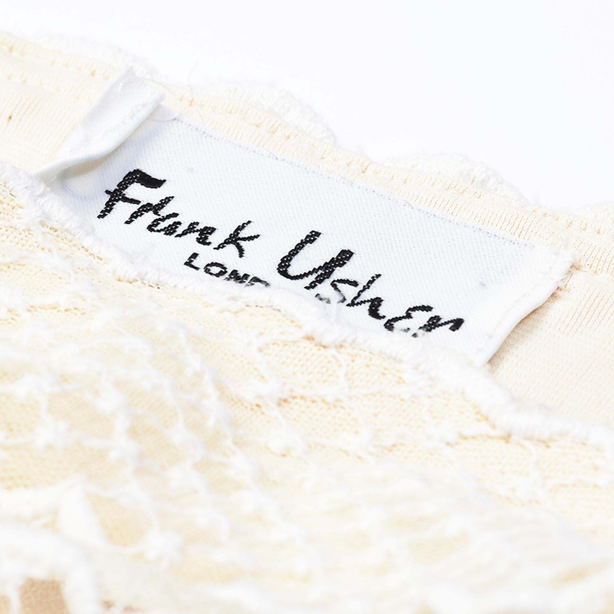 1970s Frank Usher Cream Lace Dress With Bolero For Sale 8