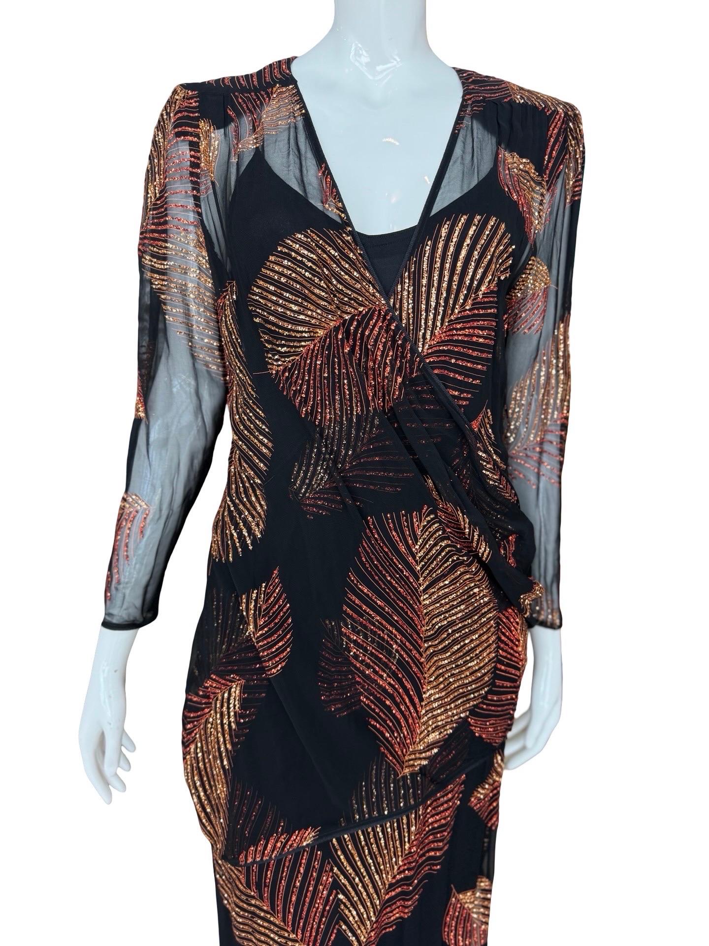 1970 - Frank Usher - Robe à paillettes Pour femmes en vente