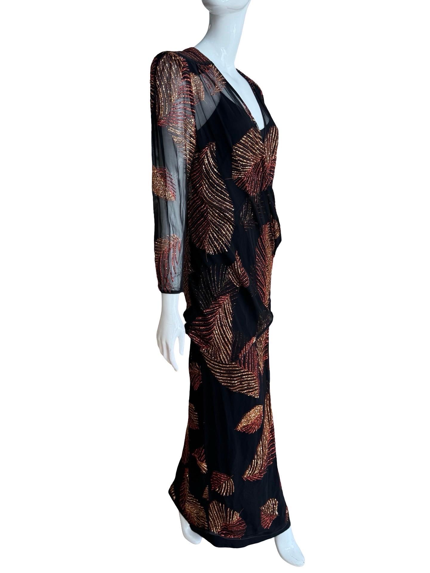 1970 - Frank Usher - Robe à paillettes en vente 3