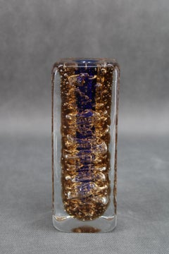 Vaso in vetro artistico Frantisek Vizner, Cecoslovacchia, anni '70