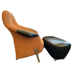 Sedia relax e ottomana Franz Wittmann degli anni '70