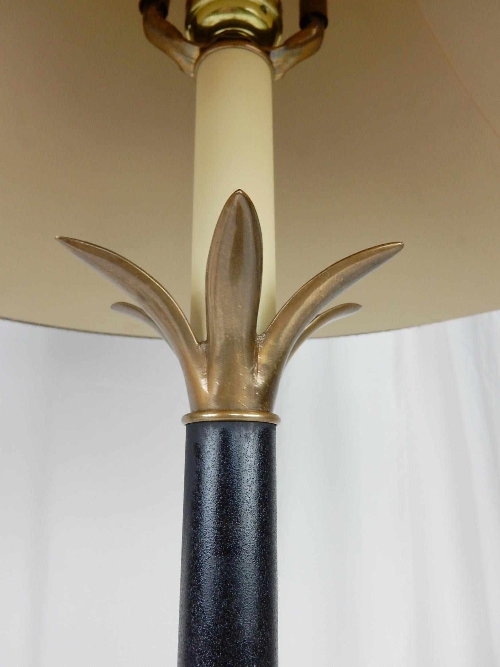Hollywood Regency 1970s Frederick Cooper Brass Pineapple Table Lamps