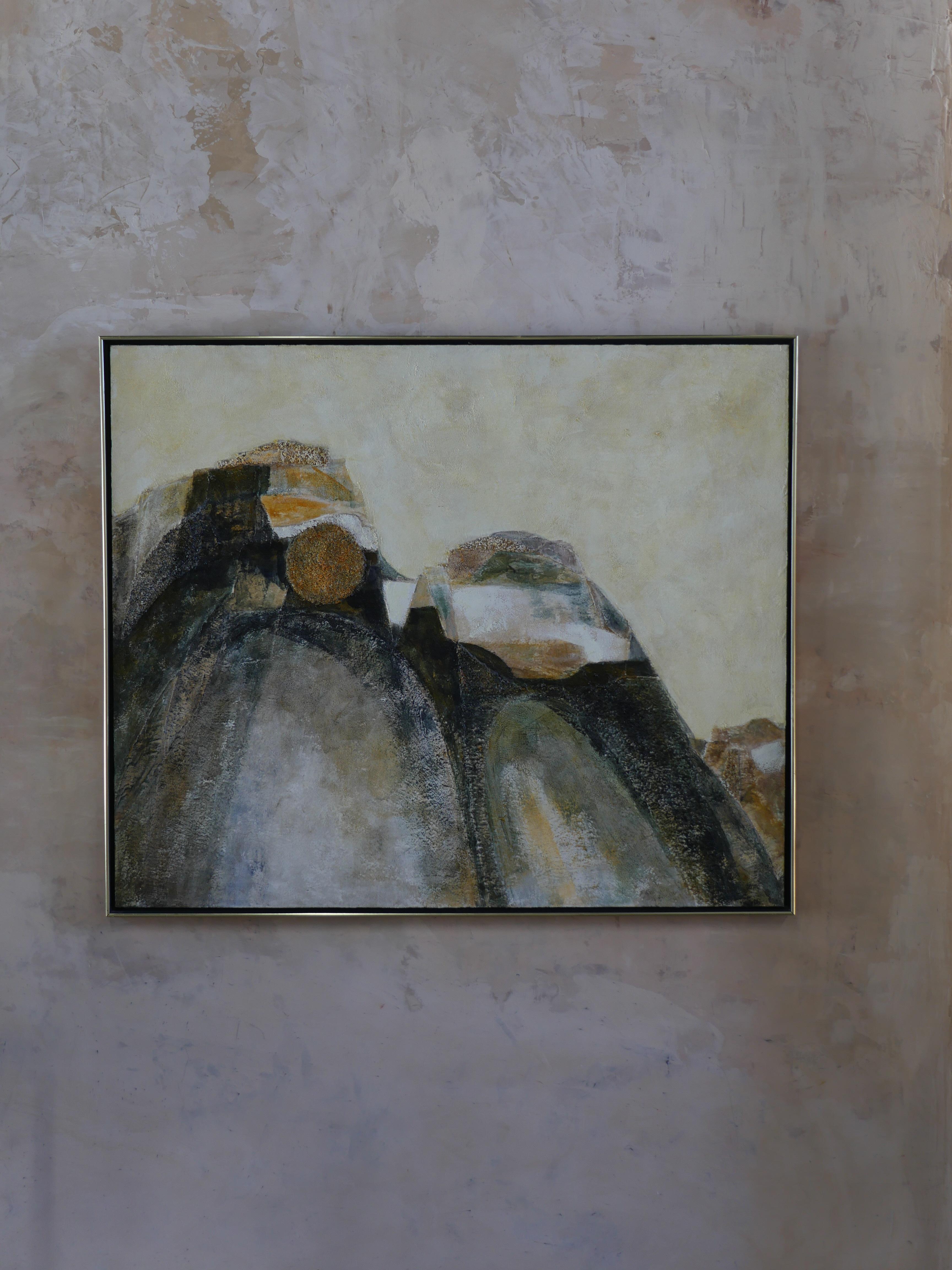 Fin du 20e siècle 1970 Frederick Terna Peinture sur toile expressionniste abstraite en vente
