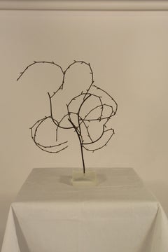 1970s Free-Form Abstract Sculpture on Lucite Base