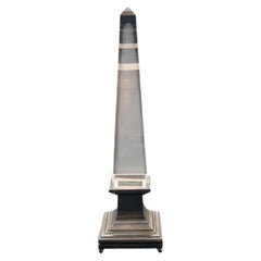 1970s French Acrylic Glass Obelisk Lamp by Sandro Petti for Maison Jansen