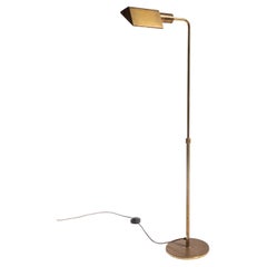 1970s French Adjustable Brass Reading Light