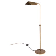 1970s French Adjustable Brass Reading Light