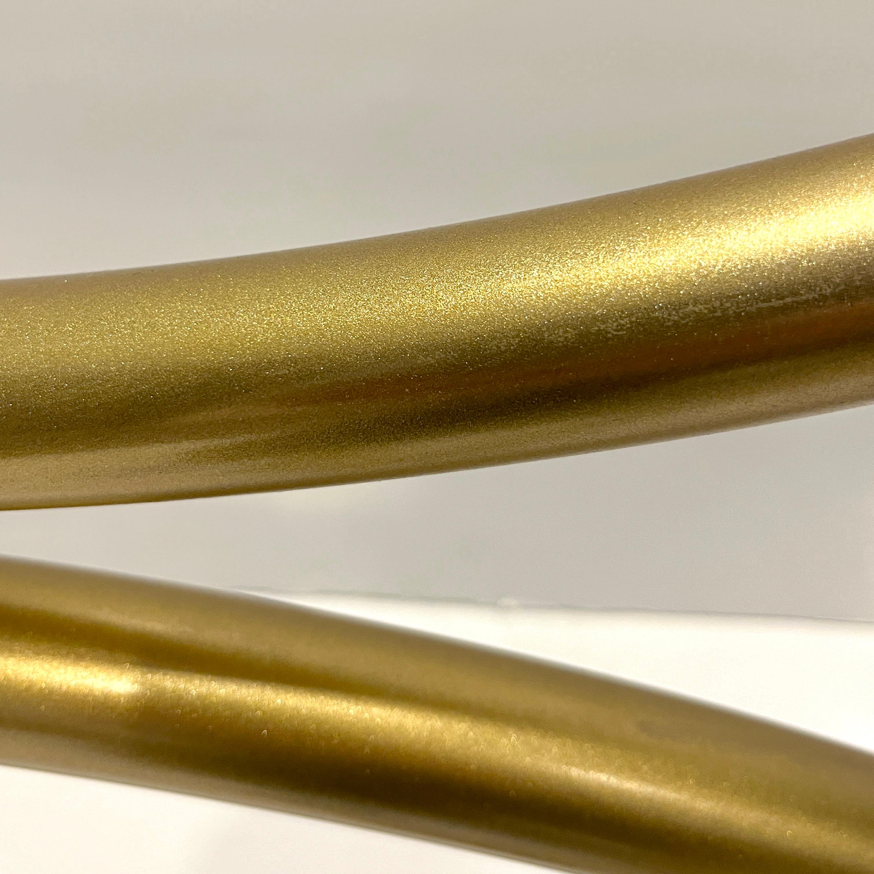 1970er Jahre Französisch Art Deco-Stil Schwarz-Gold Konsolentisch zugeschrieben Pierre Cardin im Angebot 3