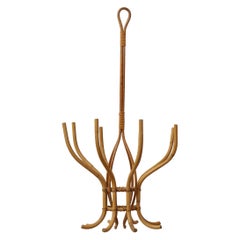 1970er French Bamboo Hanging Clothes Rack