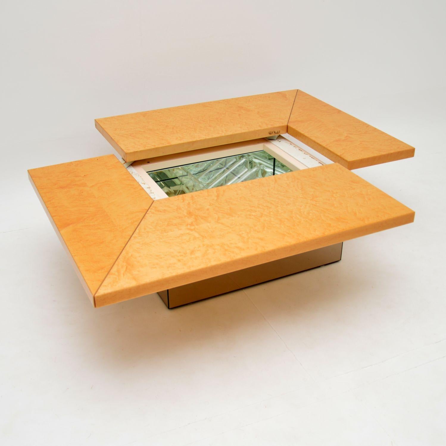 1970s French Bird's-Eye Maple Coffee Table by Paul Michel In Good Condition In London, GB