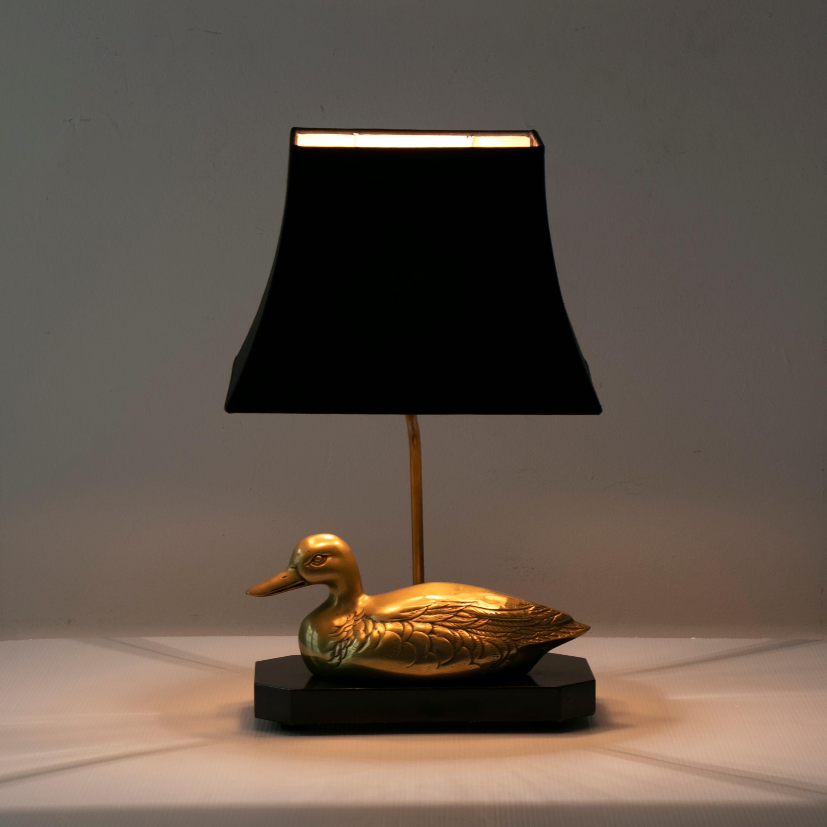 vintage mallard duck lamp