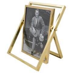 Vintage 1970s French Brass Picture Frame