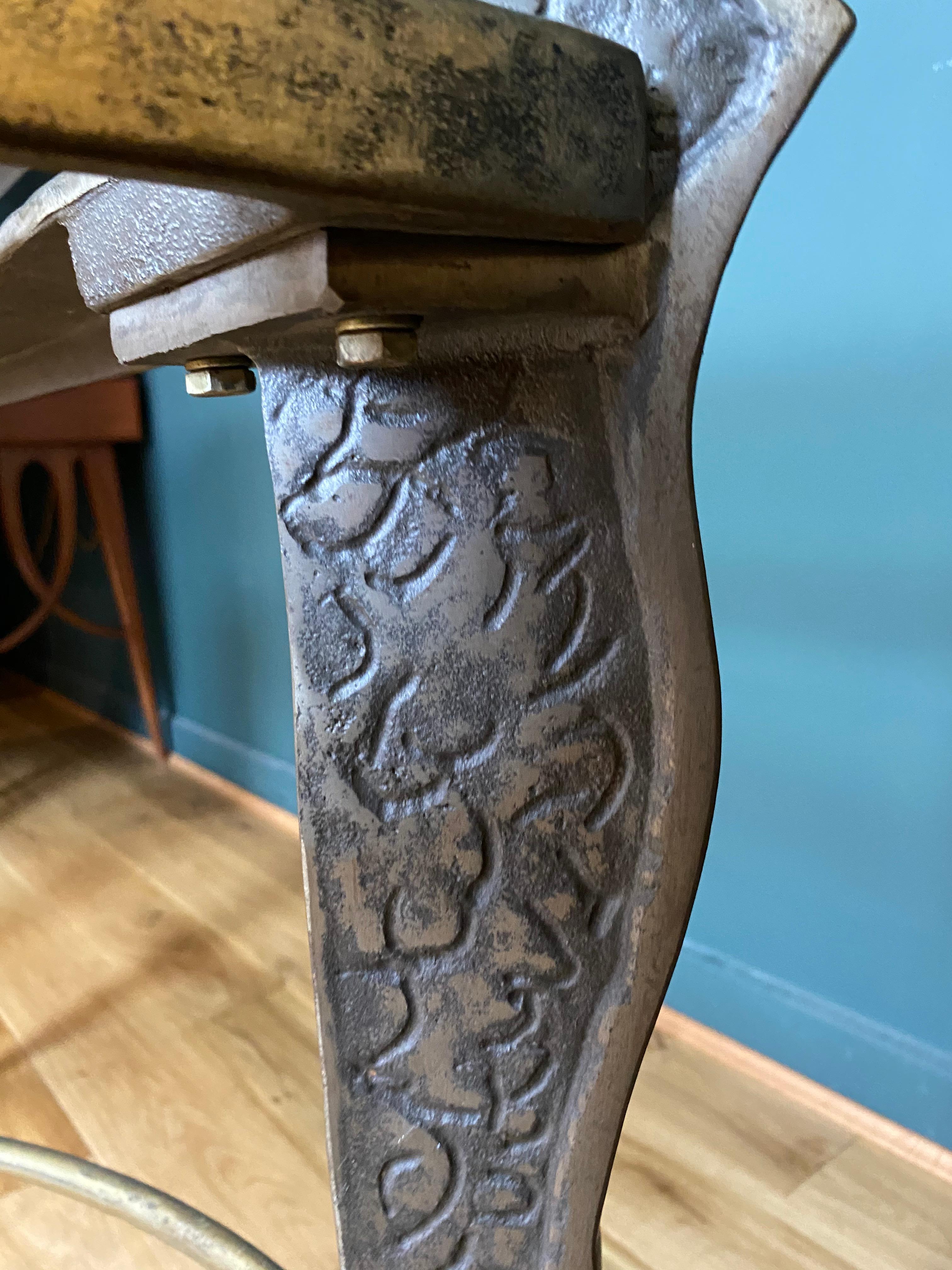 1970s French Bronze Console Table In Good Condition For Sale In London, GB