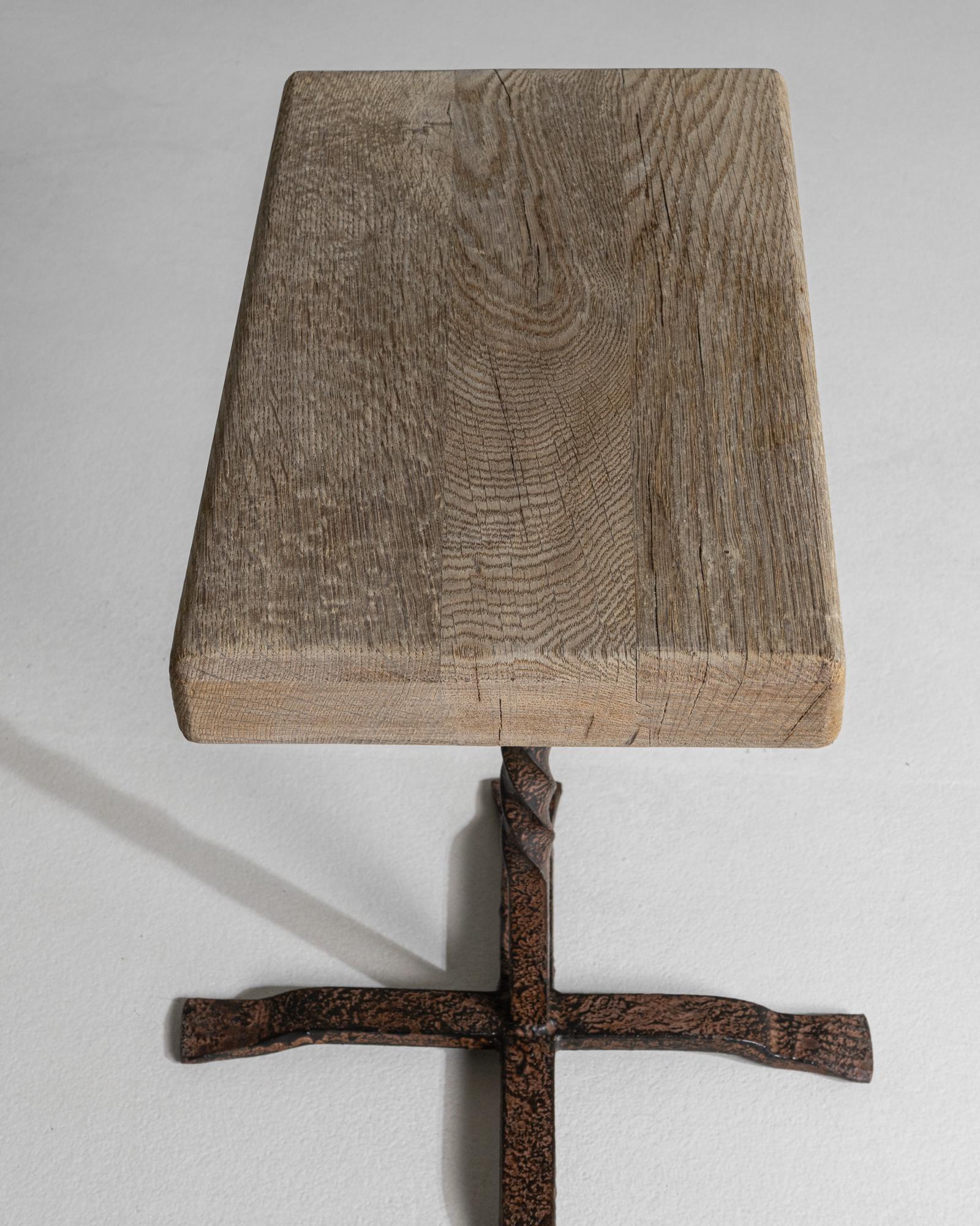 1970s French Brutalist Side Table For Sale 6