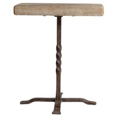 1970s French Brutalist Side Table