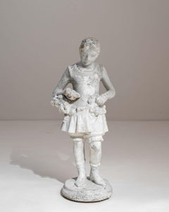 1970s French Concrete Girl Sculpture