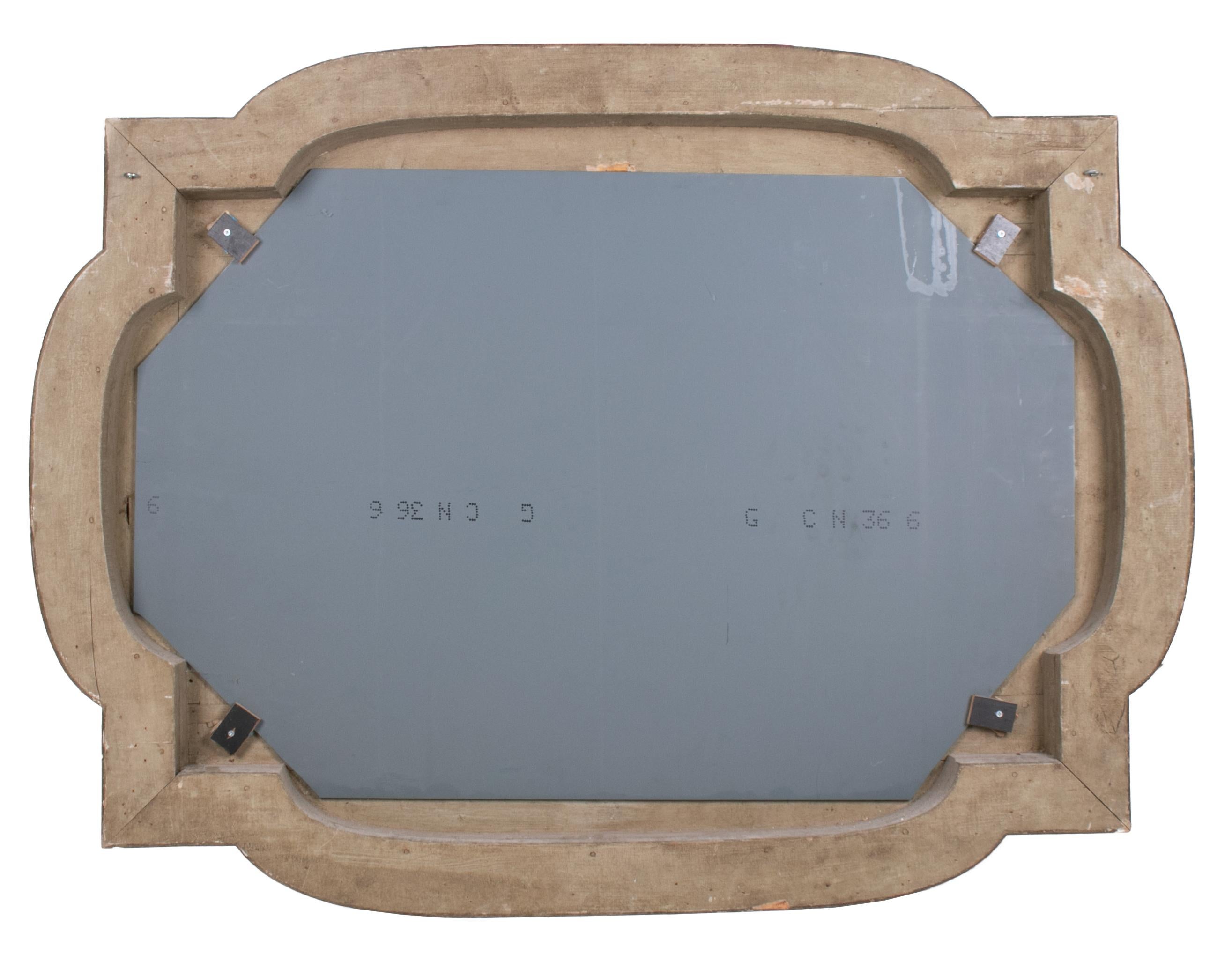 1970s French Decorative Wooden Mirror 3