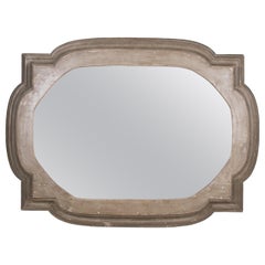 1970s French Decorative Wooden Mirror