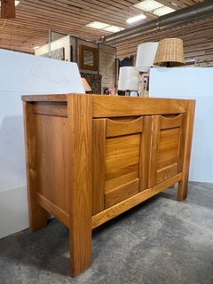 1970’s French Elm Cabinet by Maison Regain