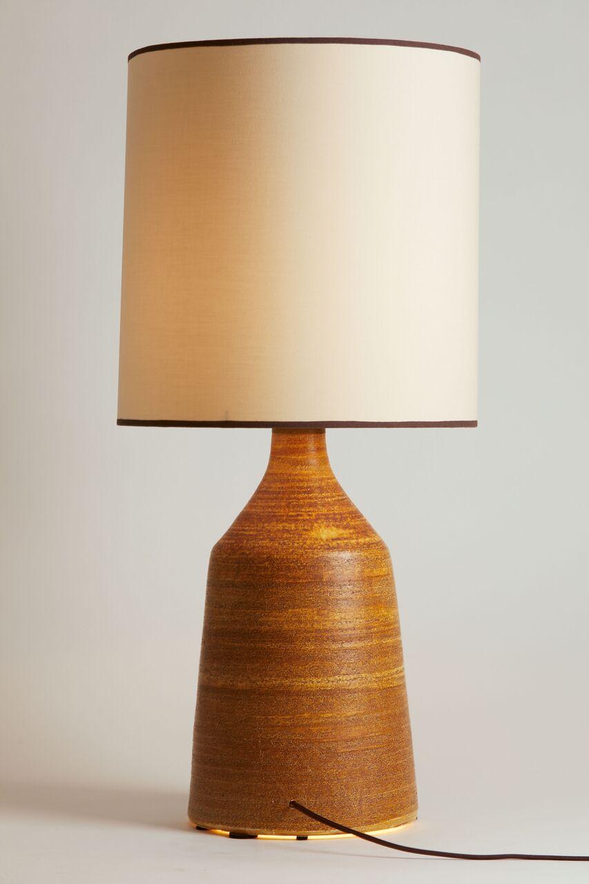1970, French Georges Pelletier table lamp in a medium scale.