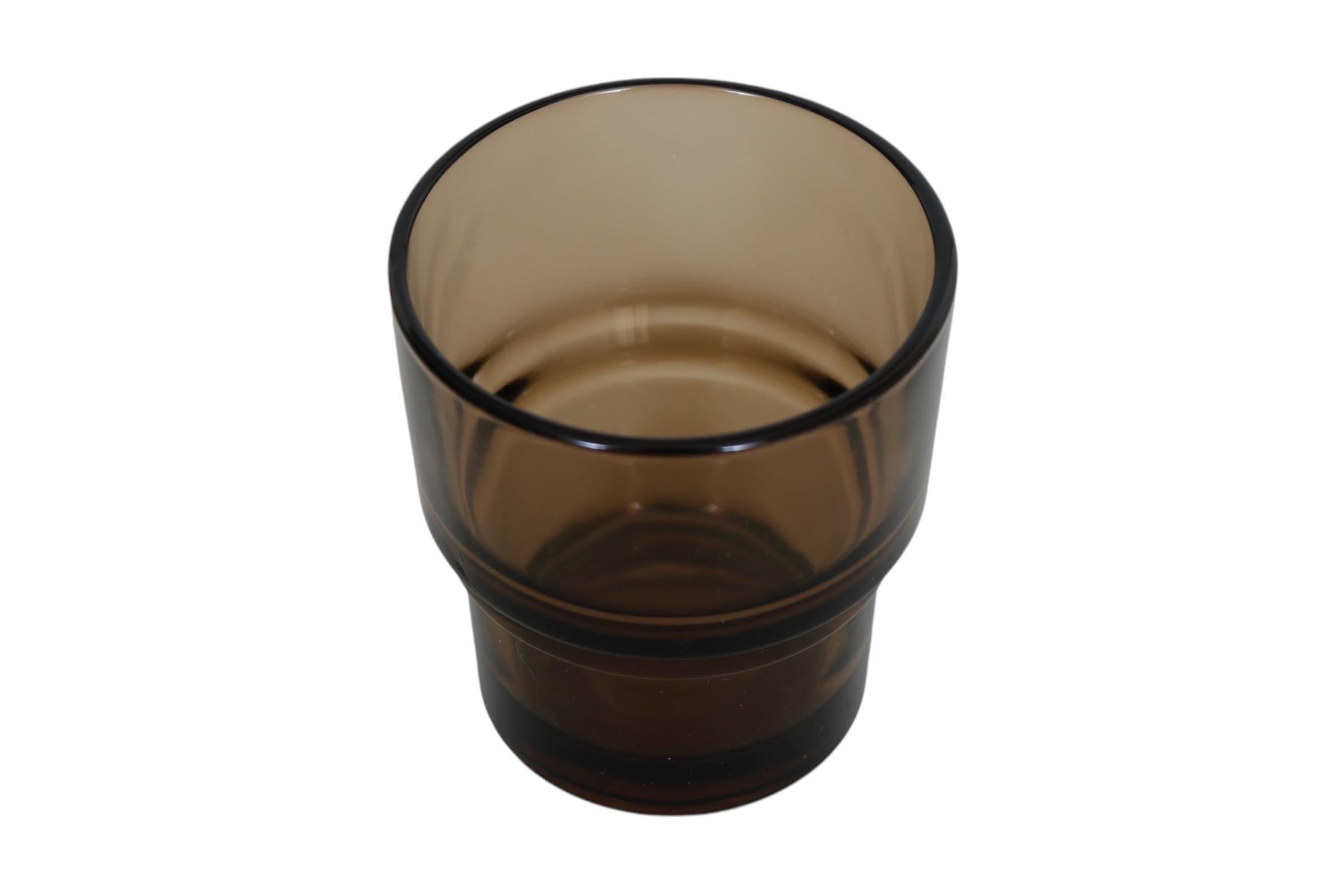 1970’s French Glasses by Vereco - Set of 8 For Sale 1
