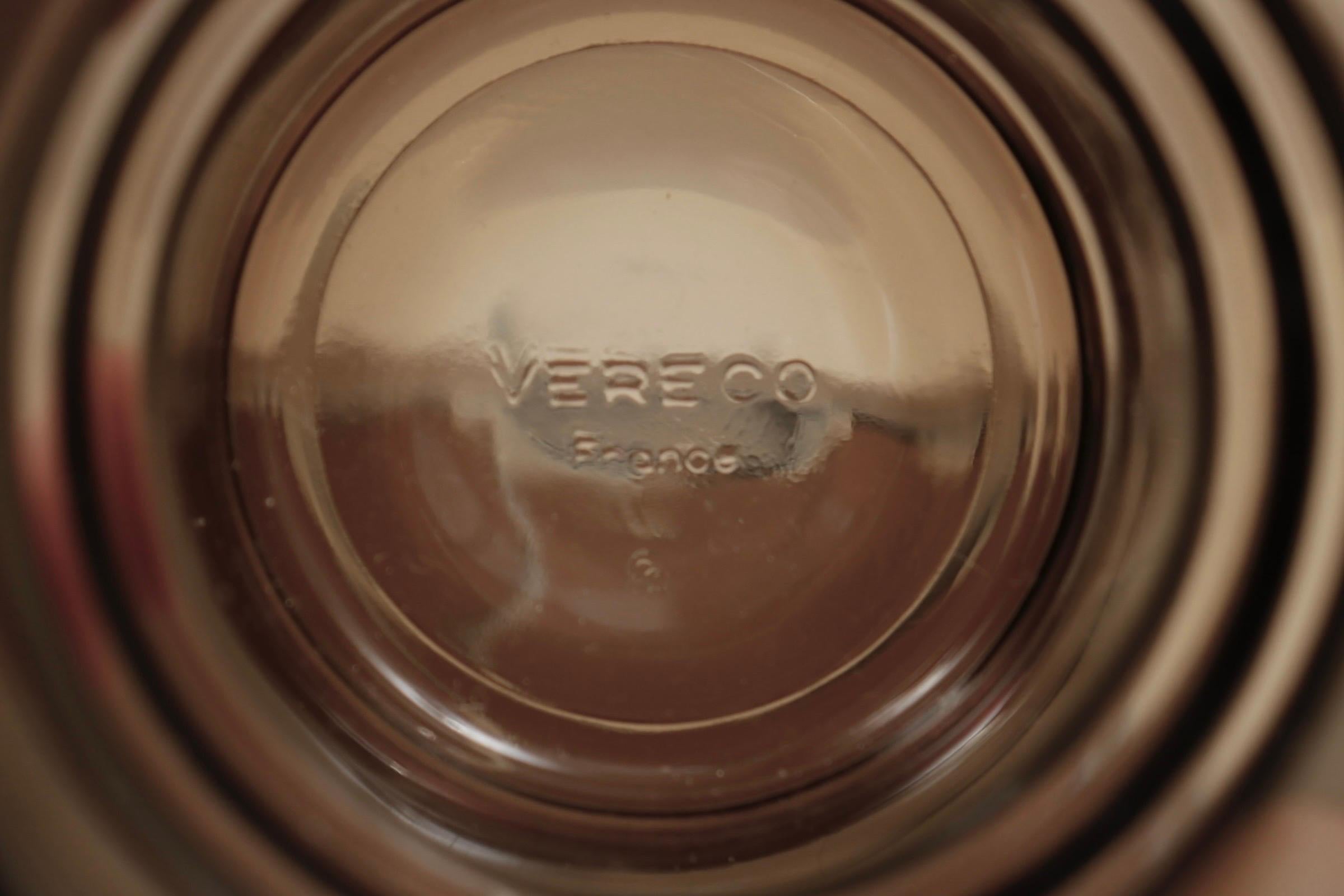 1970’s French Glasses by Vereco - Set of 8 For Sale 3