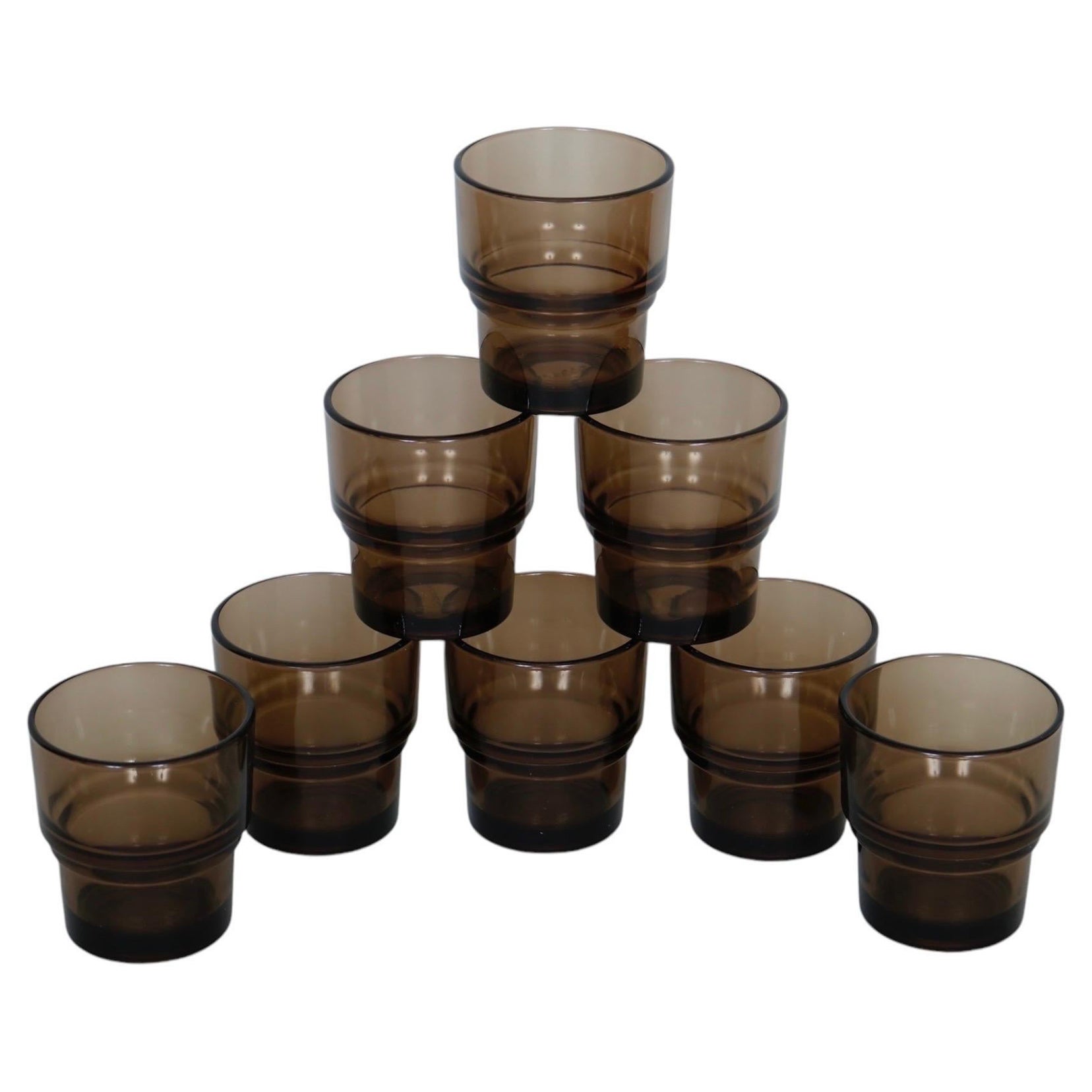 Französische Gläser aus den 1970er Jahren von Vereco - 8er-Set