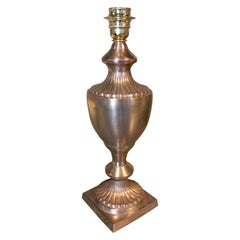 1970s French Golden Metal Table Lamp