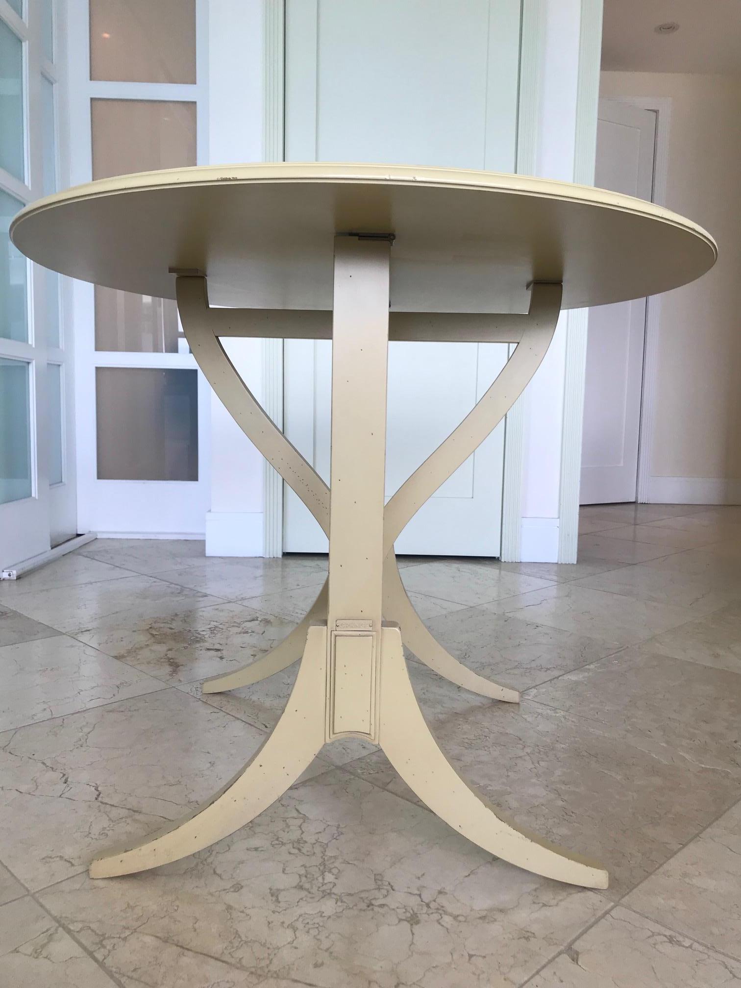 1970s French Hand Painted and Carved Tilt-Top Table by Grange 5