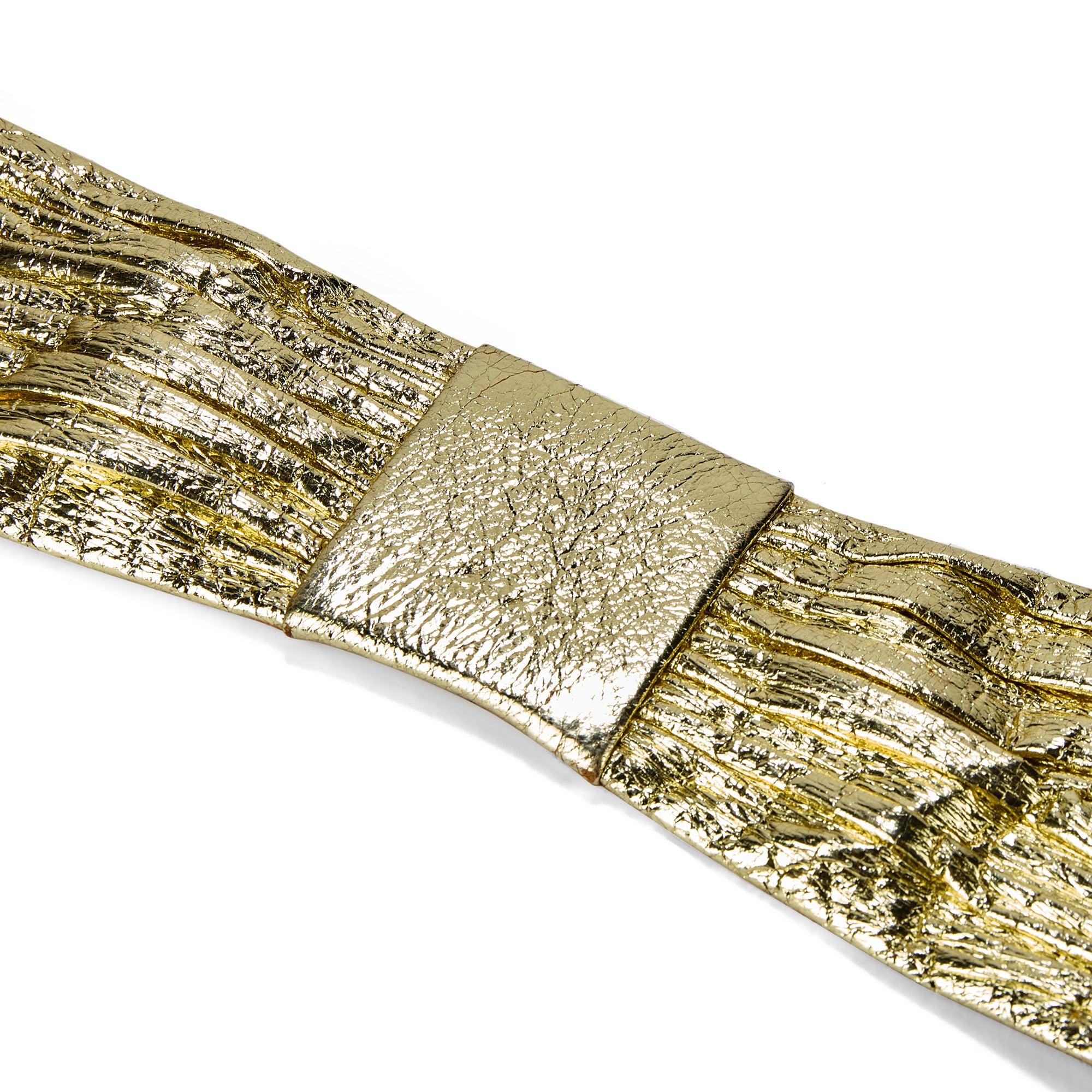 Oro Cintura con increspatura in oro Haute Couture francese degli anni '70 in vendita