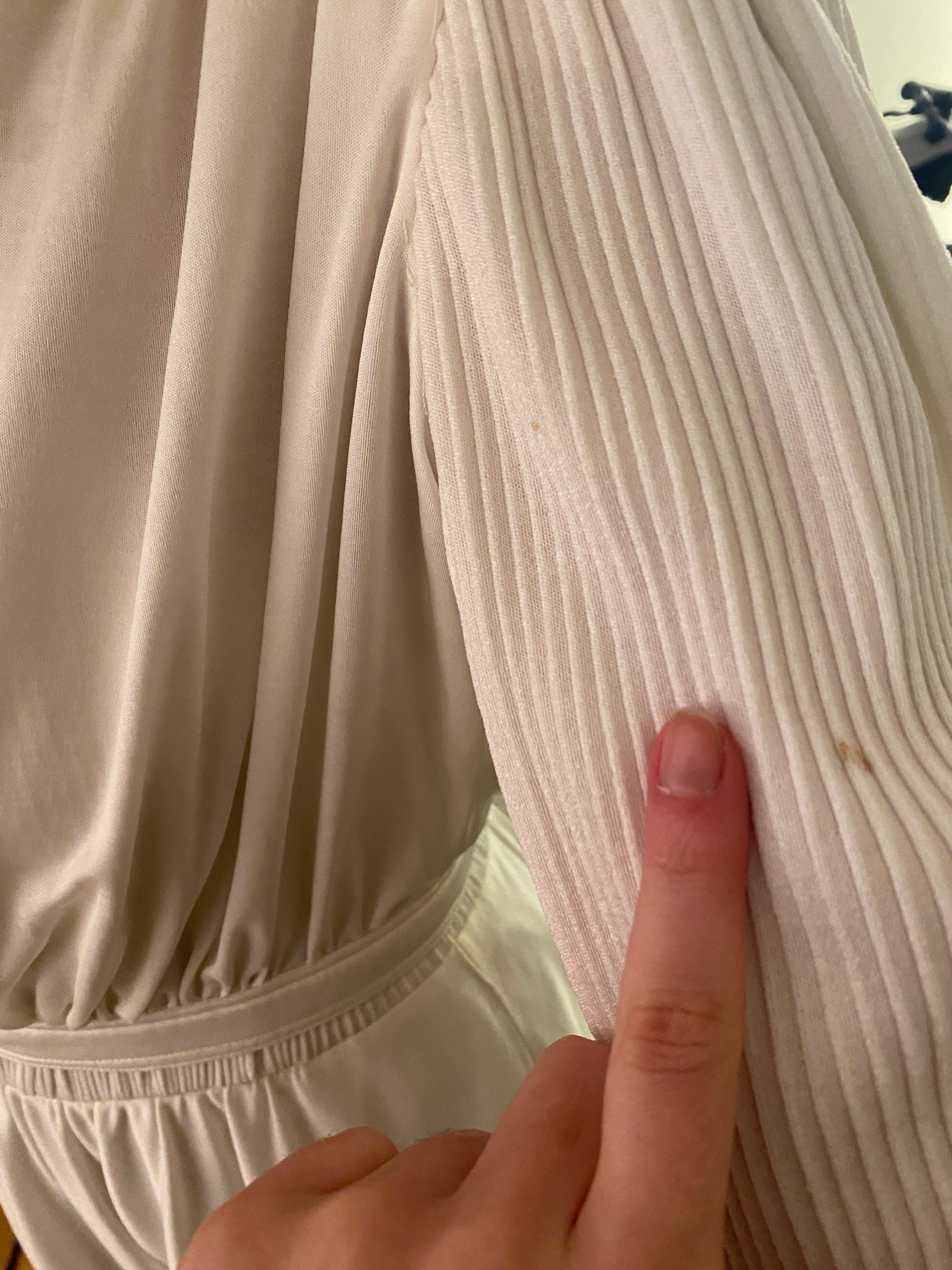 Robe et veste en jersey blanc de haute couture française des années 1970 en vente 8