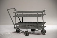 1970s French Industrial Bottle Trolley