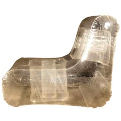 1970s French Inflatable Chair in the style of Quasar Khanh