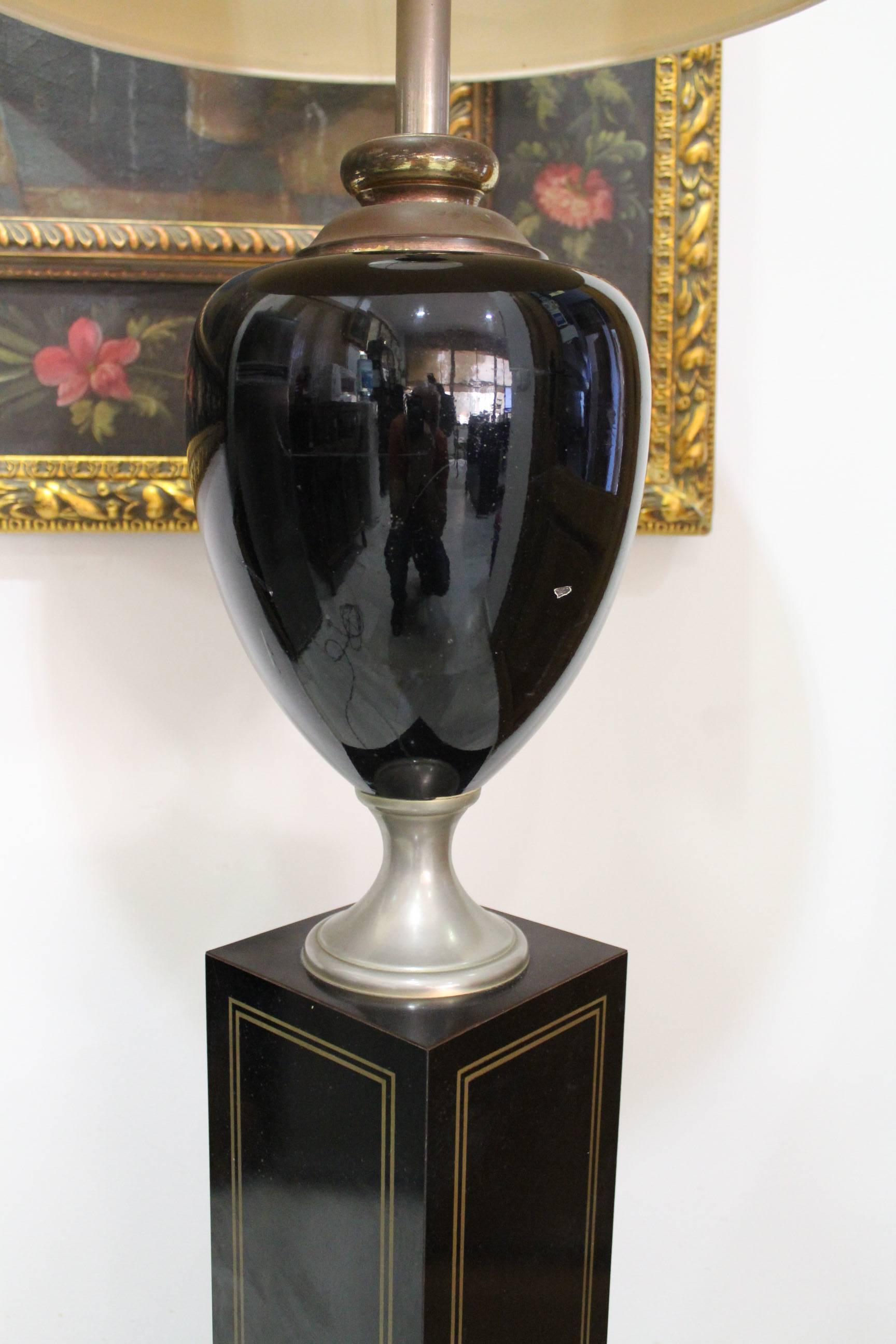 1970s French Lamp Signed by Le Dauphin Lighting In Good Condition For Sale In Marbella, ES