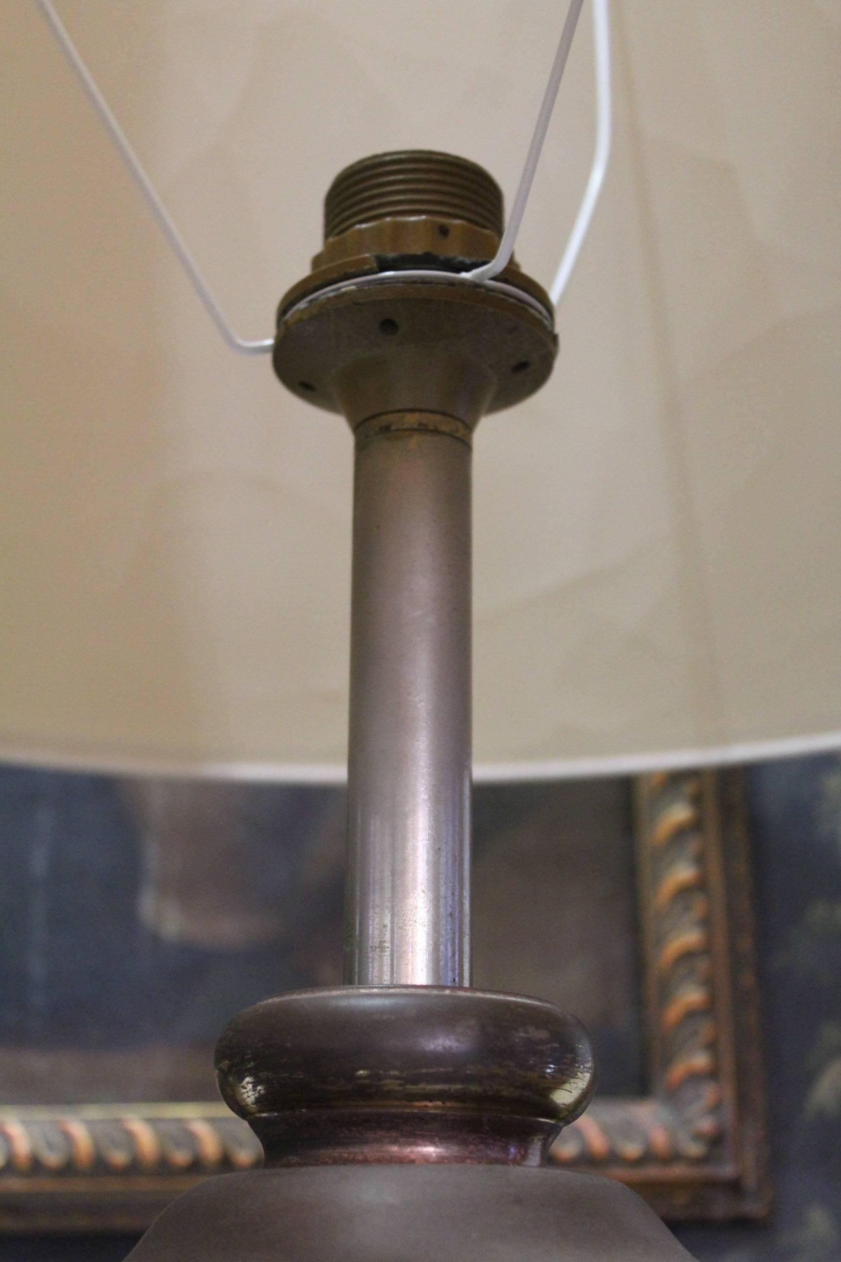 Lámpara francesa de los años 70 firmada por Le Dauphin Lighting en venta 1