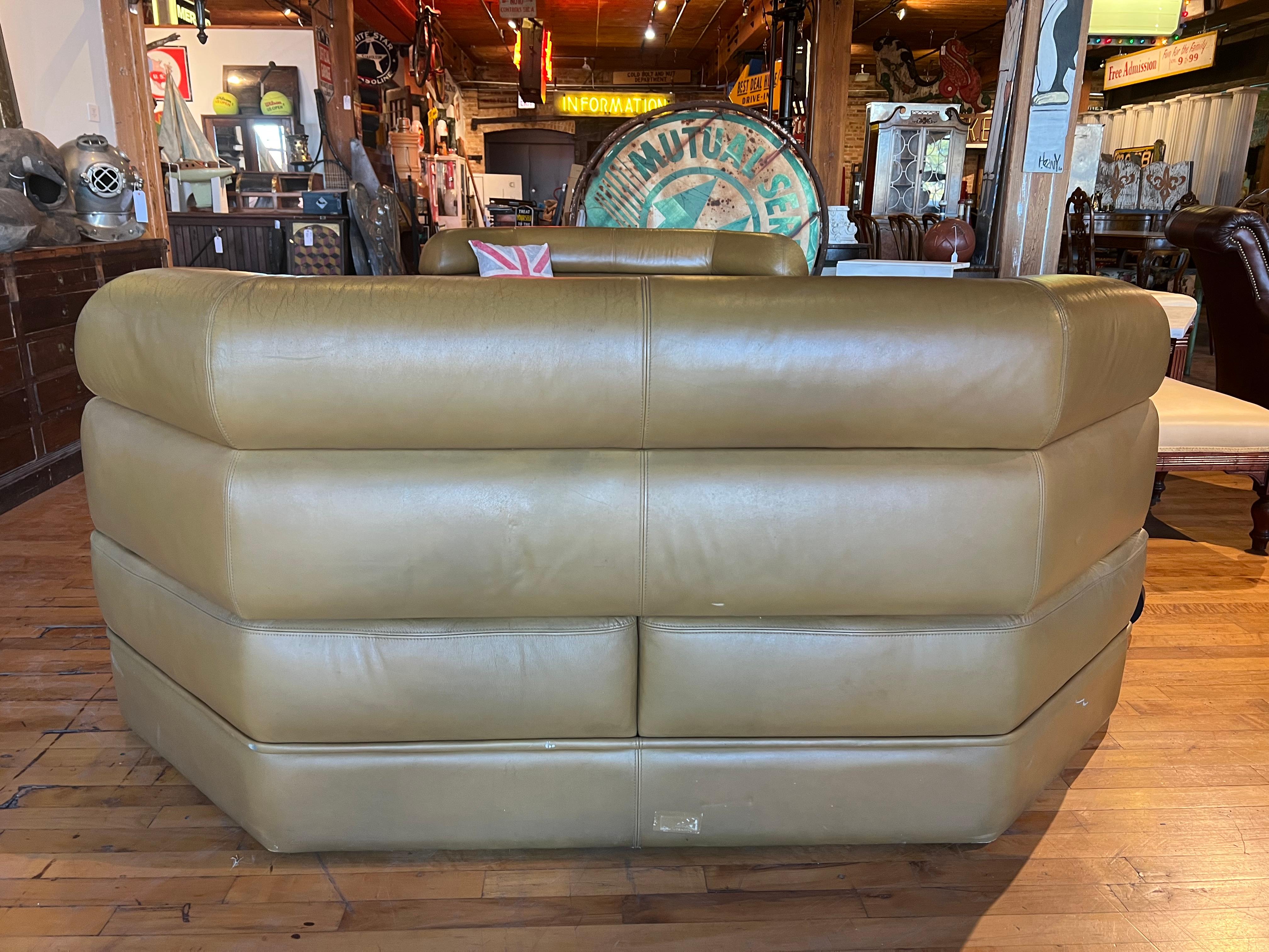 french leather couch