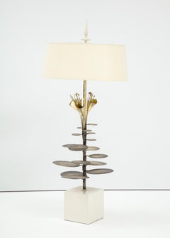 1970's French Lily Pad Lamp