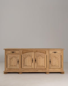 1970s French Louis XV Style Oak Buffet