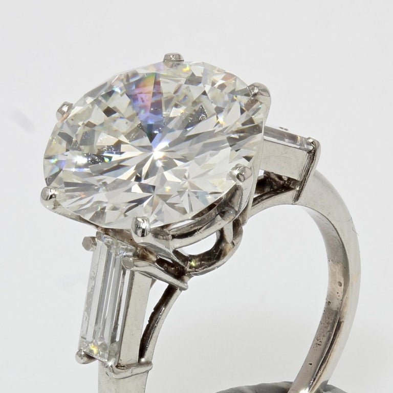 1970s French Mauboussin 4, 17 Carat Diamond Platinum Solitaire Ring For  Sale at 1stDibs | 17 carat diamond ring, 17 carat ring, 17 karat ring